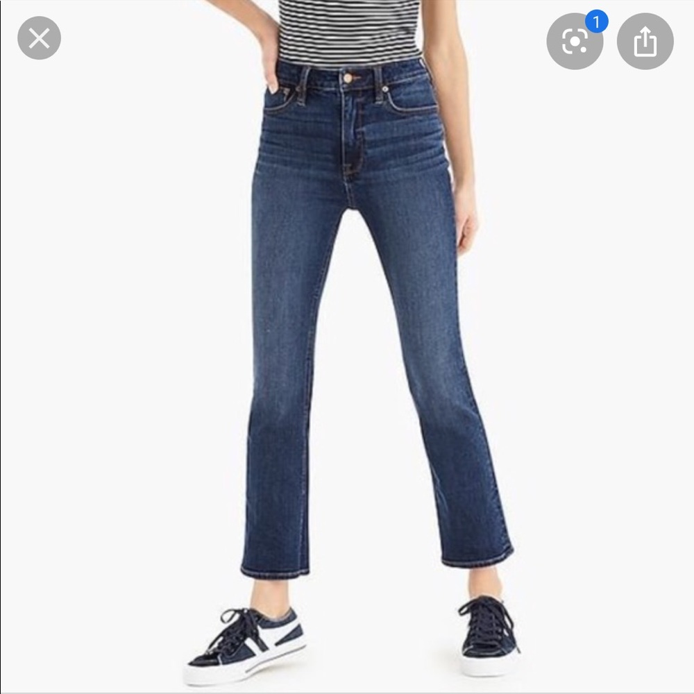 J. Crew Billy Demi Boot Crop Jean